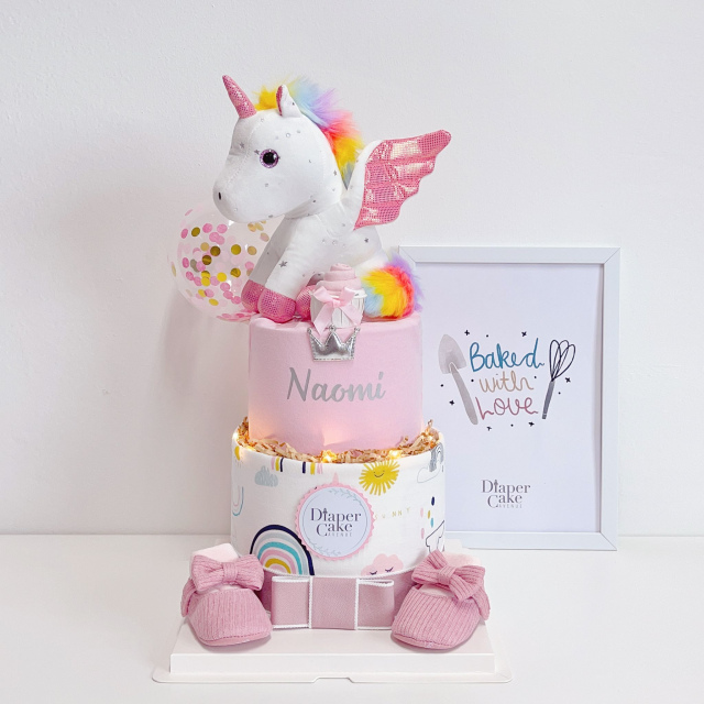 Personalised Rainbow Unicorn Girl